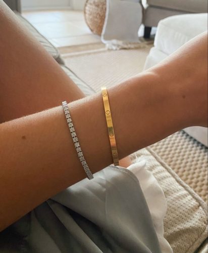 Simya Thin Love Bracelet photo review